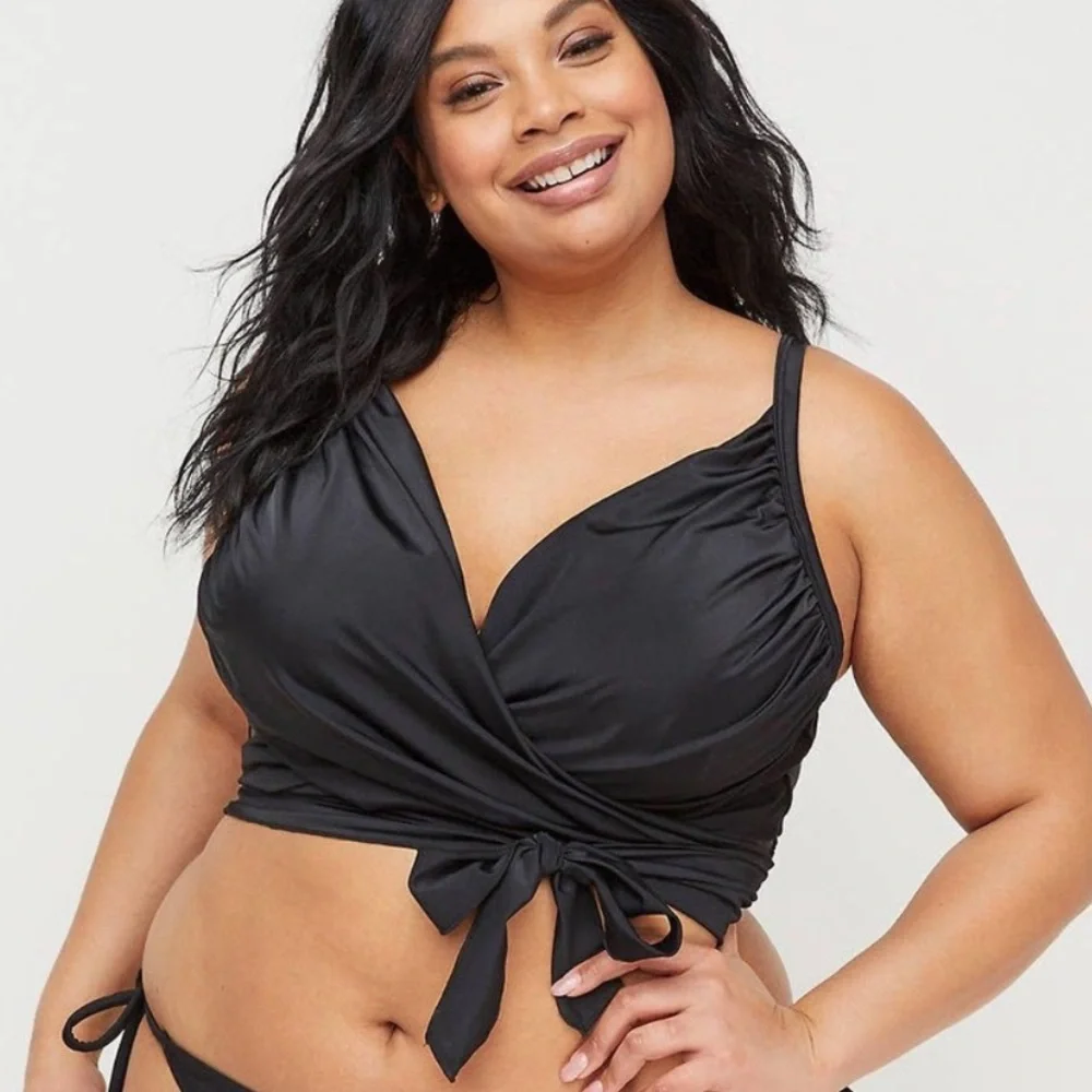Swim by Cacique | Long Line Wrap Bikini Top